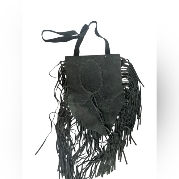 Samvara Black Suede Fridge Crossbody Bag - Picture 2 of 12